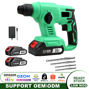 Marteau perforateur rotatif sans fil 20V avec fonction percussion, alimenté par batterie, modèle CH-MINI, mini marteau sans fil CH-MINI - Product Image 5