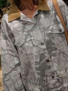 Logo personalizzato all'ingrosso da <span class=keywords><strong>donna</strong></span> con colletto a contrasto in <span class=keywords><strong>cammello</strong></span> con colletto a contrasto in legno retrò giacca mimetica produttori - Product Image 5