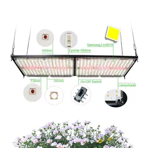 Meijiu luz de led uv qb288, luz de crescimento led ir 240w placa samsung lm301b lm301h para jardim interno