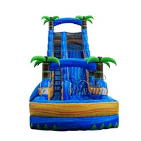 Toboggan aquatique gonflable commercial WINSUN en PVC avec piscine pour événements extérieurs et locations de fêtes pour adultes
