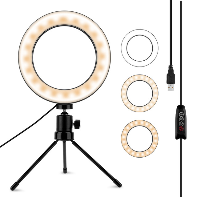 6 8 10 12 Inch Remote Control Dimmable RGB LED Ring Light