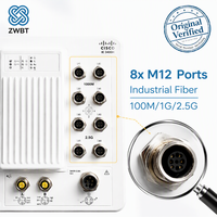 Commutateur Cisco Catalyst IE-3400H-8FT-A, robuste, IP67, 8x 100M M12 D-Coded, -40°C à 75°C, montage mural, sans ventilateur, Network Advantage