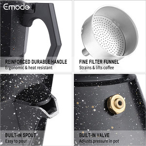 <span class=keywords><strong>Cafetera</strong></span> Nueva Premium para Estufa, 6 Tazas, para Café Mocha y Espresso, <span class=keywords><strong>Cafetera</strong></span> <span class=keywords><strong>Italiana</strong></span> de Alta Calidad, de Aluminio, para Gas y Eléctrica - Product Image 3