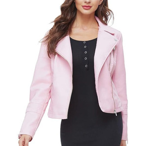 Veste en cuir pour femme de qualité supérieure, coupe élégante et ajustée, manteau tendance en cuir véritable doux, vêtements d'extérieur pour la collection automne-hiver - Product Image 1