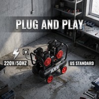 Compresseur d'air sans huile AEE Factory 45L 220 V/50HZ 5.5HP avec fil d'aluminium 1.0MPA 2850RPM pour le sablage