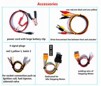 Testeur d'actionneurs automobiles QDB-2A 12V 24V avec écran LCD et réglage de la fréquence et du cycle de travail pour le test des moteurs pas à pas et des électrovannes