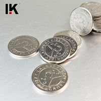 Jetons de jeu d'arcade miniatures en acier personnalisés en gros pour distributeurs automatiques à monnayeur et utilisation par plusieurs personnes