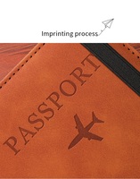 Meilleures ventes Couverture de passeport en cuir antivol de luxe avec décoration florale Logo personnalisé Porte-cartes et portefeuille Étui Style tendance