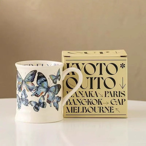 Taza <span class=keywords><strong>para</strong></span> beber de cerámica Retro francesa personalizada, taza de leche o café <span class=keywords><strong>para</strong></span> desayuno de alto valor estético <span class=keywords><strong>para</strong></span> uso doméstico, diseño clásico - Product Image 4