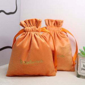 Custom Logo Luxury Soft Velvet Storage Bag for Candle Gift Craft Recyclable Feature - Product Image 6