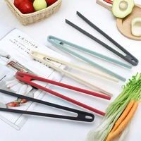 Pinces alimentaires en silicone de qualité alimentaire, résistantes aux hautes températures, antidérapantes et anti-brûlures, en forme de V, pour barbecue, steaks et buffets