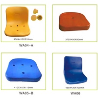Chaises de stade creuses moulées par injection en HDPE et ABS, résistantes aux UV et ignifuges, pour extérieur, sièges de gymnase et de football, couleur personnalisée