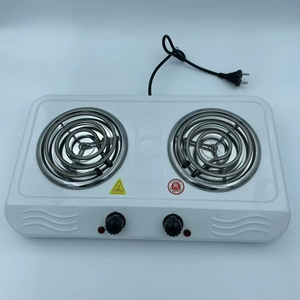 独立旋钮控制双热板不锈钢水烟煤燃烧器快速加热水烟煤点火器便携式 - Product Image 4