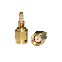 Connecteur SMA femelle à fenêtre SMA-C-J1.5 Câble RG316 à sertir Connecteur SMA RF