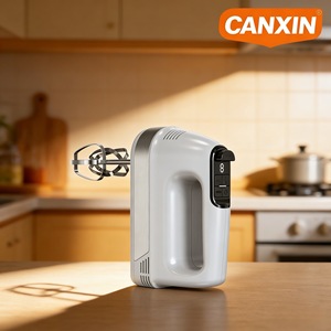 Batteur à œufs numérique portable 6650, 200W, 6 vitesses, avec bouton d'éjection, blanc, mixeur électrique pour usage en cuisine - Product Image 5