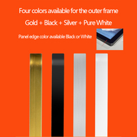 40cmX60cm Cadre en aluminium Boîte à lumière LED Panneau magnétique publicitaire pour restaurant Boîte à lumière de menu Panneau d'affichage lumineux Cadre d'affiche