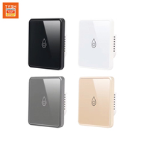 Interrupteur intelligent Wi-Fi TYSH standard UE pour chaudière, panneau en verre trempé, courant max. 10A, compatible Google Alexa pour la maison intelligente Alexa