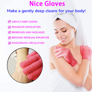 Toalla Exfoliante de Seda 100% Natural para Masaje y Peeling de Piel, Guante Exfoliante de Seda para Mujer, Guantes de Baño de Seda - Product Image 6