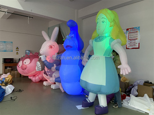 Décoration de fête <span class=keywords><strong>Alice</strong></span> gonflable <span class=keywords><strong>au</strong></span> <span class=keywords><strong>pays</strong></span> <span class=keywords><strong>des</strong></span> <span class=keywords><strong>merveilles</strong></span> <span class=keywords><strong>dessin</strong></span> <span class=keywords><strong>animé</strong></span> de lapin gonflable avec lumière LED - Product Image 6