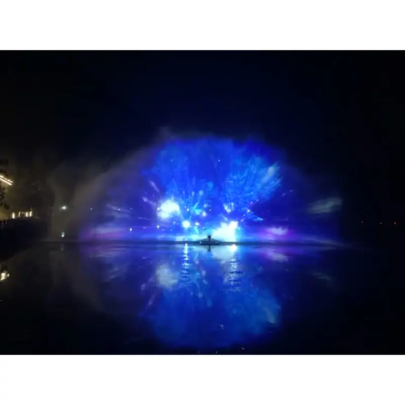 نافورة مياه كبيرة راقصة ثلاثية الأبعاد خارجية شاشة عرض للشاشات