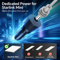 Chargeur de voiture 12V 24V vers 30V pour Starlink Mini avec prise DC5521, convertisseur de tension pour Starlink V4