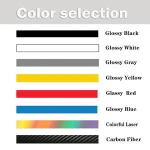 奔驰SLK R170 R171 R172 SLK55 AMG SLK200 250配件2 pcs车门侧条纹裙贴纸乙烯基贴花 - Product Image 6