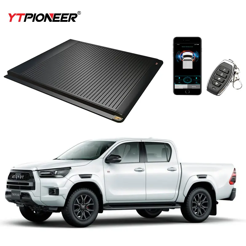 Low Price 4x4 Auto Parts Retractable Roll Up Hard Manual Tonneau Cover For Toyota Hilux Revo SR5 2020 2022
