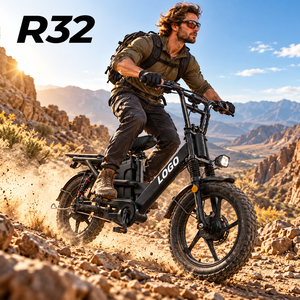 Vélo électrique de livraison OEM avec logo personnalisé, 48V 32Ah 750W, pneus anti-crevaison 18x2.5, double suspension, capacité de charge de 200 kg, vélo cargo électrique R32 - Product Image 1