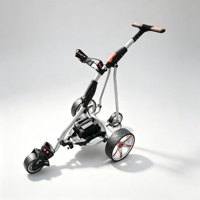Chariot de golf électrique et télécommandé avec moteur DC 400W, best-seller en Europe, batterie acide ou batterie lithium en option