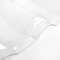 Plaque de toiture transparente en polycarbonate haute résistance, panneau de lucarne résistant aux intempéries pour la construction d'entrepôts et de serres