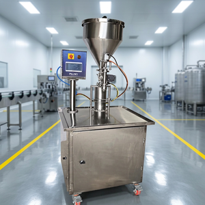 Machine de remplissage semi-automatique à piston 500 ml pour liquides visqueux en acier inoxydable - Product Image 4