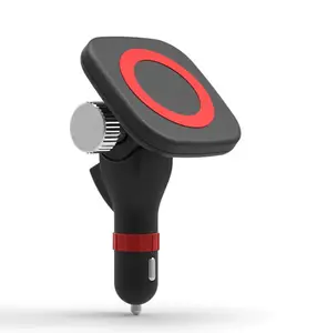 2024 Qi Wireless Car Charger Vehicle-mounted Charger with USB Charge for Universal Smartphone