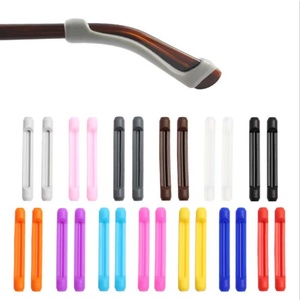 2024 monture de lunettes anti-dérapant silicone mode vente chaude en gros goutte couverture couleur oreille crochet confort Sport poignées - Product Image 1