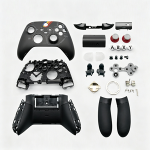 Coque de remplacement pour manette <span class=keywords><strong>Xbox</strong></span> Series X S – Boîtier avant et arrière, coque supérieure et inférieure, plaque frontale - Product Image 4
