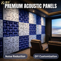 Barrière d'isolation acoustique AORONG à haute et basse fréquence, panneaux muraux 3D en feutre PET pour cinéma et studio