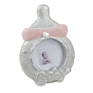 PHOTOFRAME Baby's Bottle 30mm <b>Pink</b> Plastic <b>Frame</b> - Product Image 1