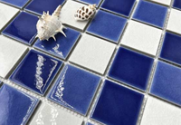 Carrelage de piscine en porcelaine brillante de style marocain, surface rustique, carrelage de piscine en céramique émaillée, couleur mélangée, grande taille, mur extérieur