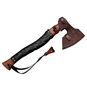 Premium Outdoor Handcrafted Head Camping <b>Axe</b> High Carbon Steel Head <b>Wooden</b> Handle Industrial Grade Carbon Steel <b>Axe</b> - Product Image 1