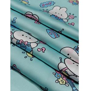 120gsm Breathable Wrinkle Resistant Latin Silk Fabric printed woven Lightweight Vietnam Pijama Use For Apparel-Sleepwear - Product Image 1