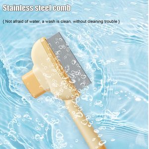 Peine antipulgas para mascotas para gatos, perros, removedor de pelo para perros, cepillo para gatos para arrojar el pelo de mascotas, herramienta de aseo, peine para gatos, peine de dientes de acero inoxidable - Product Image 4