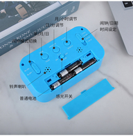 Moderne Haushalts-Quarz-Elektronik-LED-Digitaluhr LUMINOVA Hintergrundbeleuchtung Multifunktional mit Schlummerfunktion Chinesische Zeit