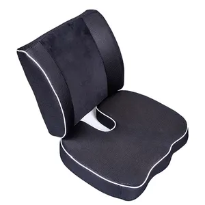 Sciatica Office Seat Cushion Set Cool Gel Seat Cushion Lumbar Support Pillow For Desk Chair