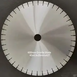 20 mm yükseklik 600 mm 24 inç elmas testere bıçağı kesme diski granit taş