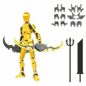 Figurine d'action factice <span class=keywords><strong>robot</strong></span> mobile multi-articulée 3d Cadeaux Jeu de construction pour enfant - Product Image 3