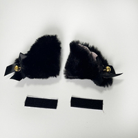 Accessoires de modification d'oreilles en peluche de luxe personnalisés pour casques intégraux de motos, vélos électriques et scooters