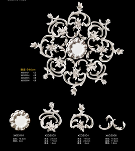 Médaillon de <span class=keywords><strong>plafond</strong></span> décoratif en polyuréthane PU de haute qualité, imperméable, ignifuge et écologique pour hôtel - Product Image 4