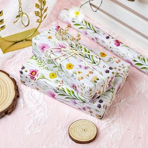 Papel de regalo con diseño de flores, doble cara, 23.4 pies cuadrados, reciclable, para manualidades, con diseño de flores silvestres, para cumpleaños, bodas, Día de la Madre - Product Image 4