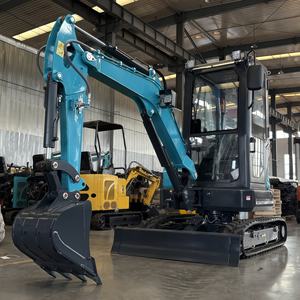 Ücretsiz kargo CE EPA motor çiftlik İşlevli yeni 2.5Ton 3Ton <span class=keywords><strong>3</strong></span>.5Ton hidrolik Mini kepçe küçük Bagger ekskavatör - Product Image 2