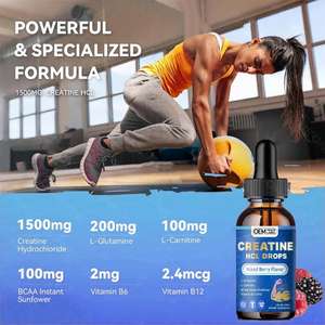 Bien diseñado creatina monohidrato pre-entrenamiento líquido creatina monohidrato líquido oral gotas suplemento natural - Product Image 5