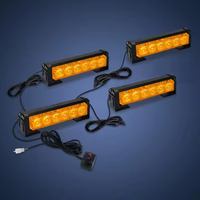 Nouvelles feux stroboscopiques de toit pour deux véhicules, 6 LED, rouge, bleu, jaune, blanc, 12V, clignotants de calandre, ajustement universel tout-terrain